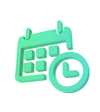 Icon of clock traveling fast