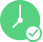 clock with checkmark